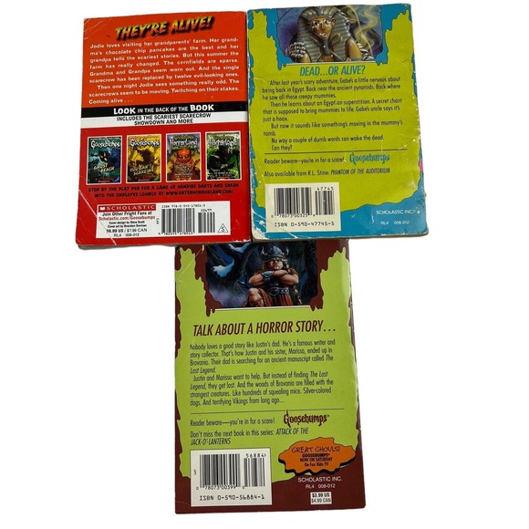 VTG R.L Stine Goosebumps Lot of 7 Books - Picture 6 of 7